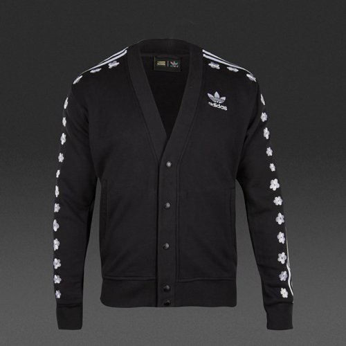 Adidas Originals Pharrell Williams Cardigan Tracktop Black for Men